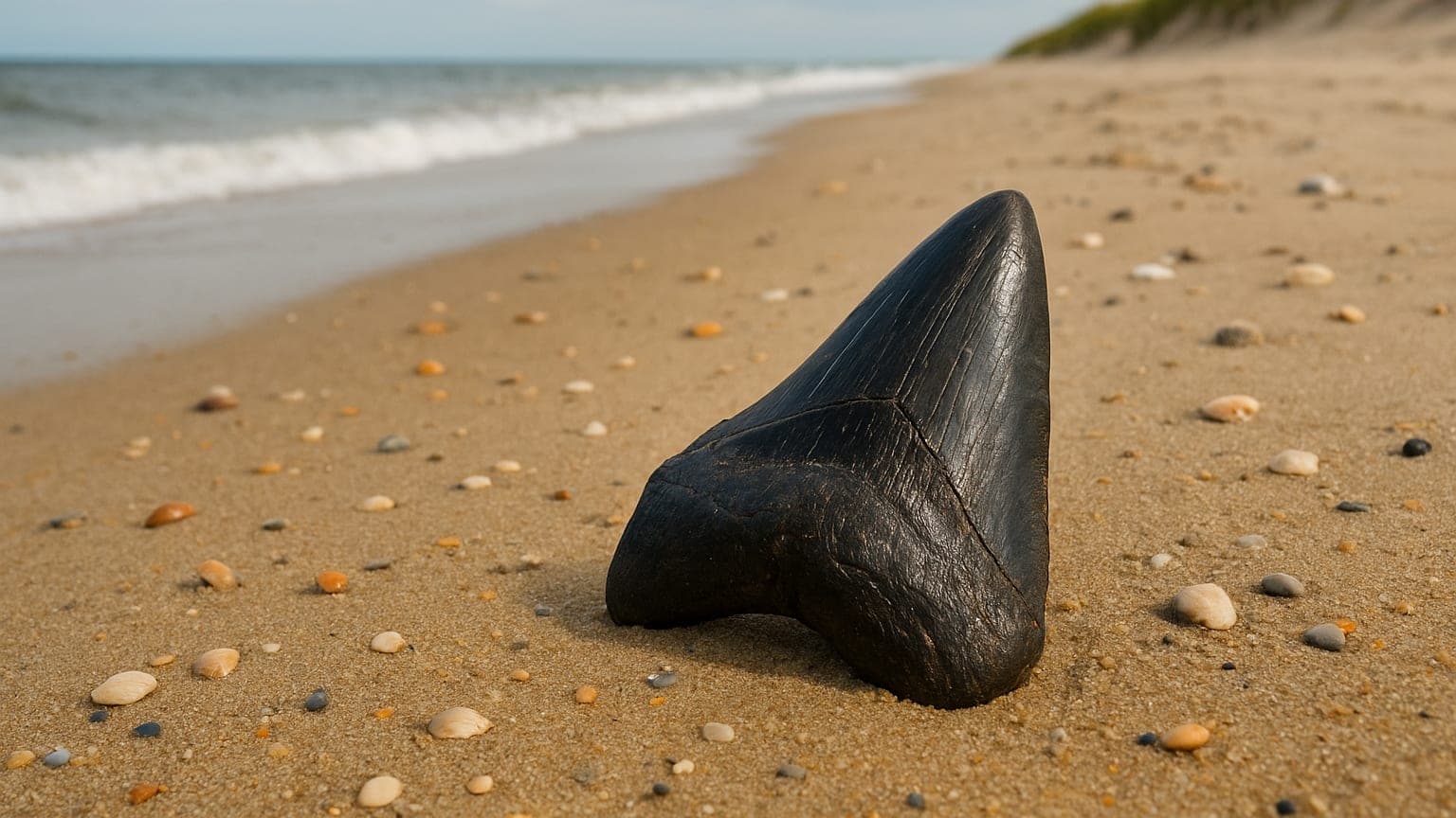 Pennsylvania Family Finds Megalodon Tooth on Jersey Shore Beach