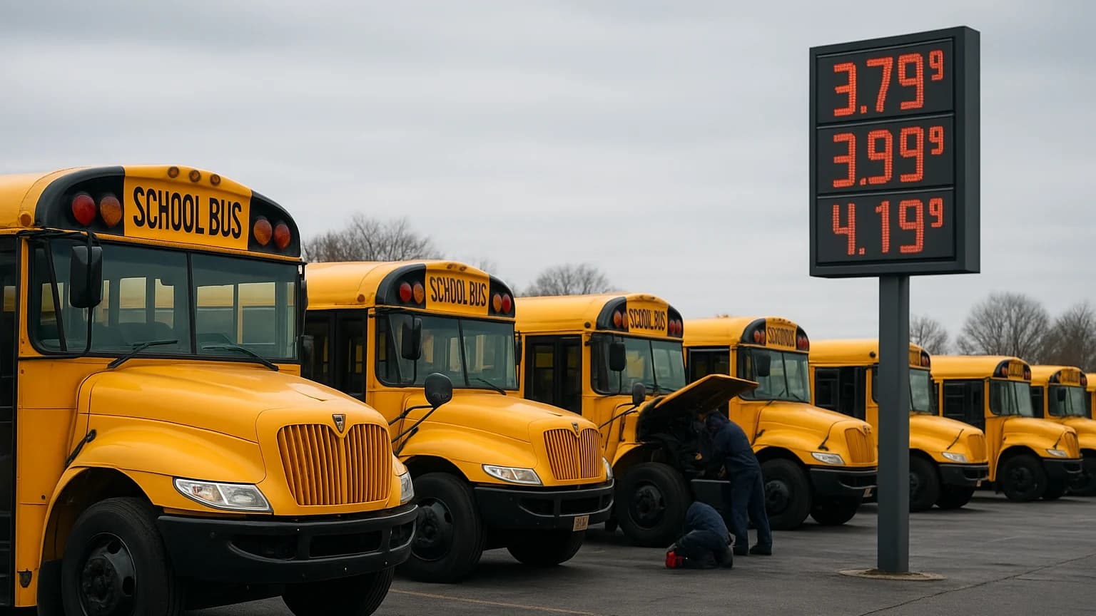 Diesel Price Surge Forces School Districts to Cut Routes