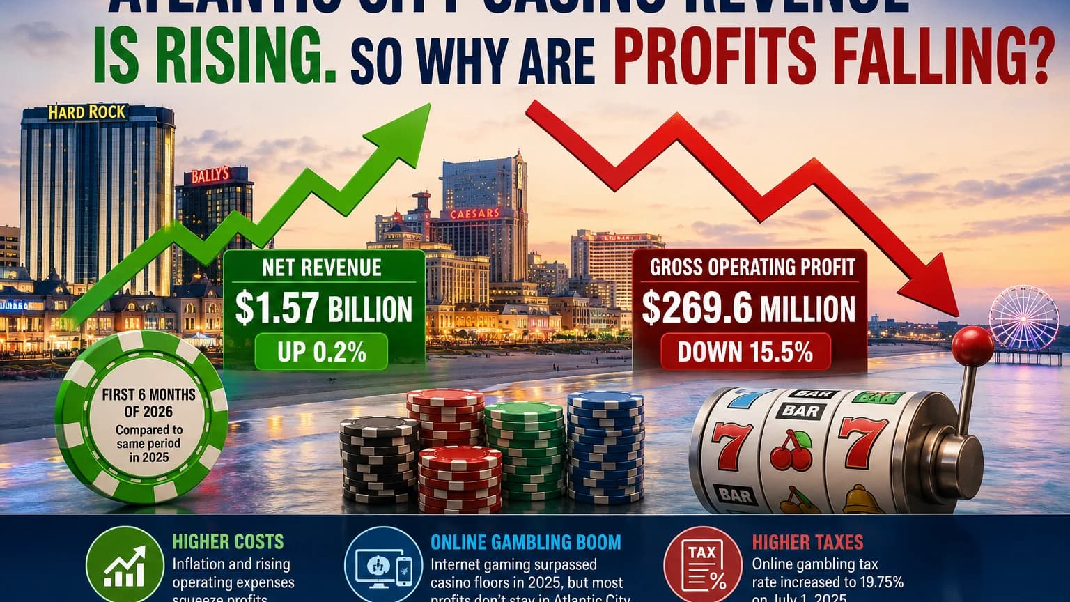 Atlantic City Casino Revenue Is Rising. So Why Are Profits Falling?