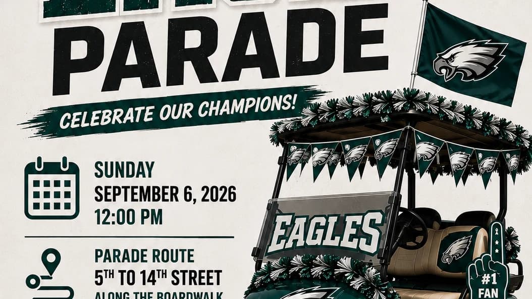 Eagles Fans Invited to Join Boardwalk Parade in Ocean City This Sunday