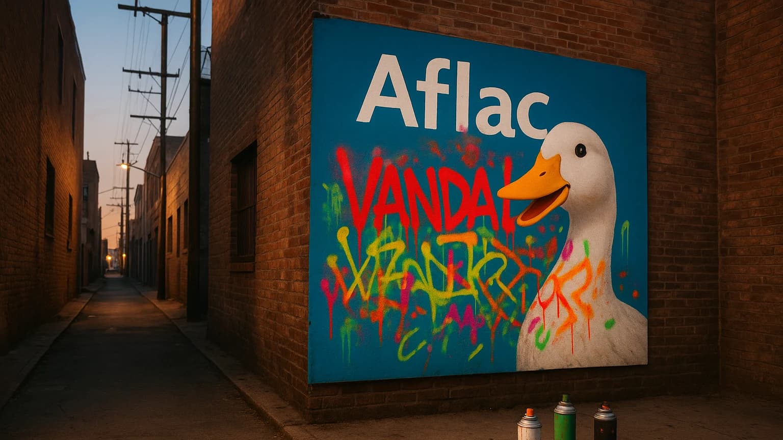 Ben Affleck Spotted Spray-Painting Aflac Billboards Across LA