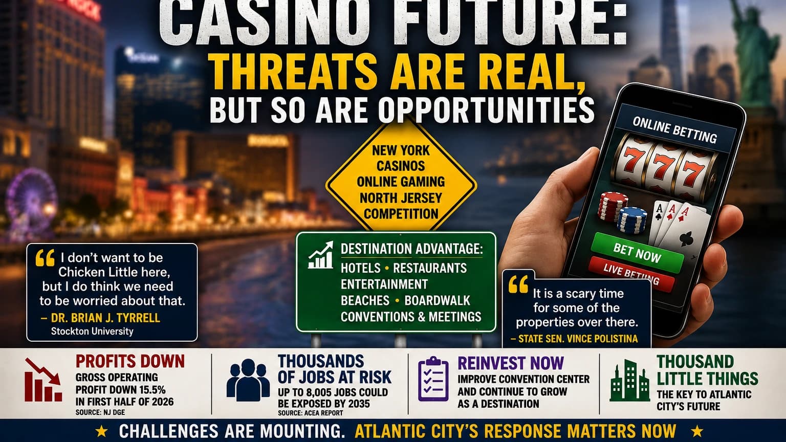 Stockton Gaming Expert: Atlantic City Should Be Concerned About New Competition — But Not Panic