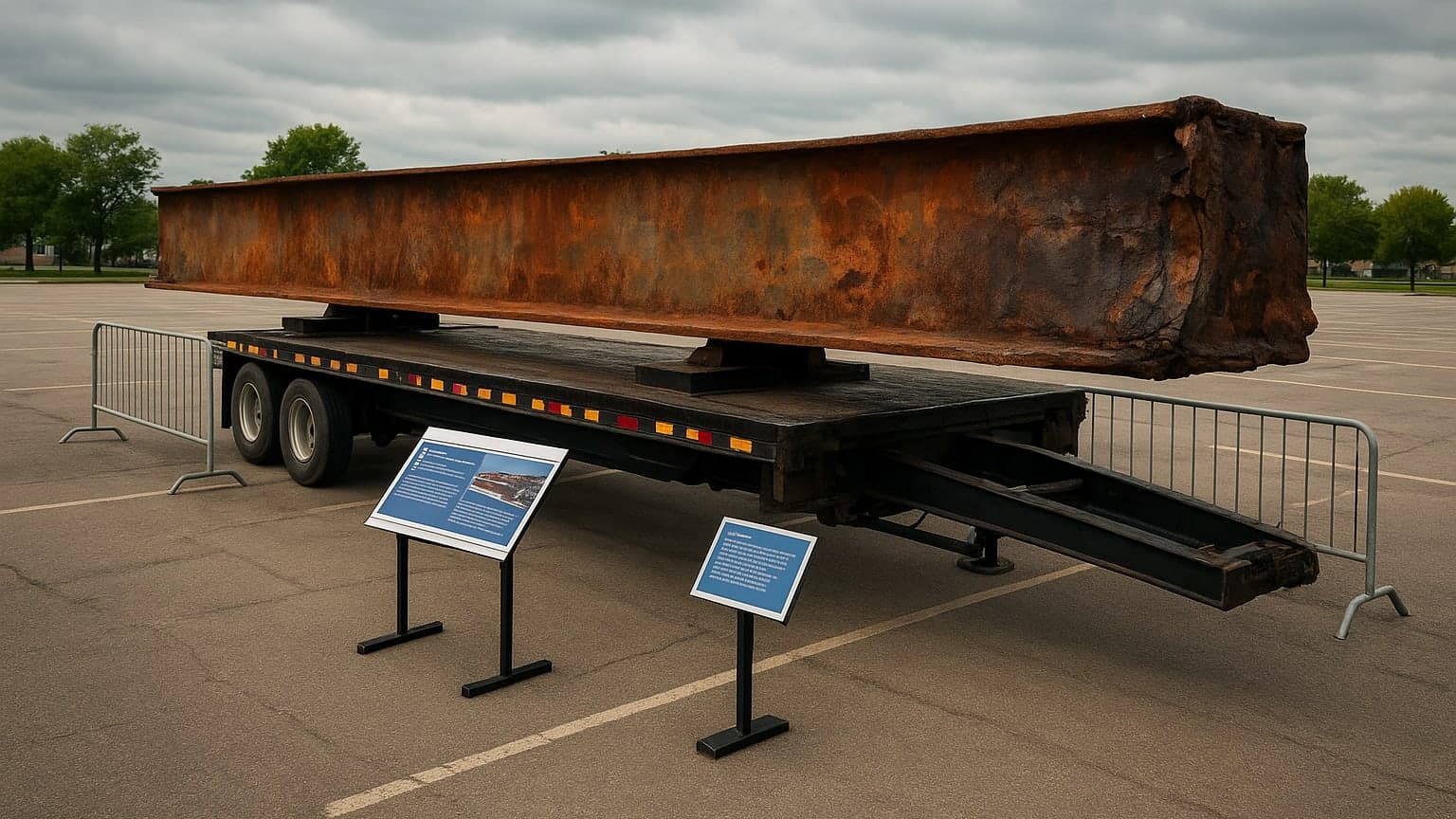Foundation Tours Nation with World Trade Center Beam