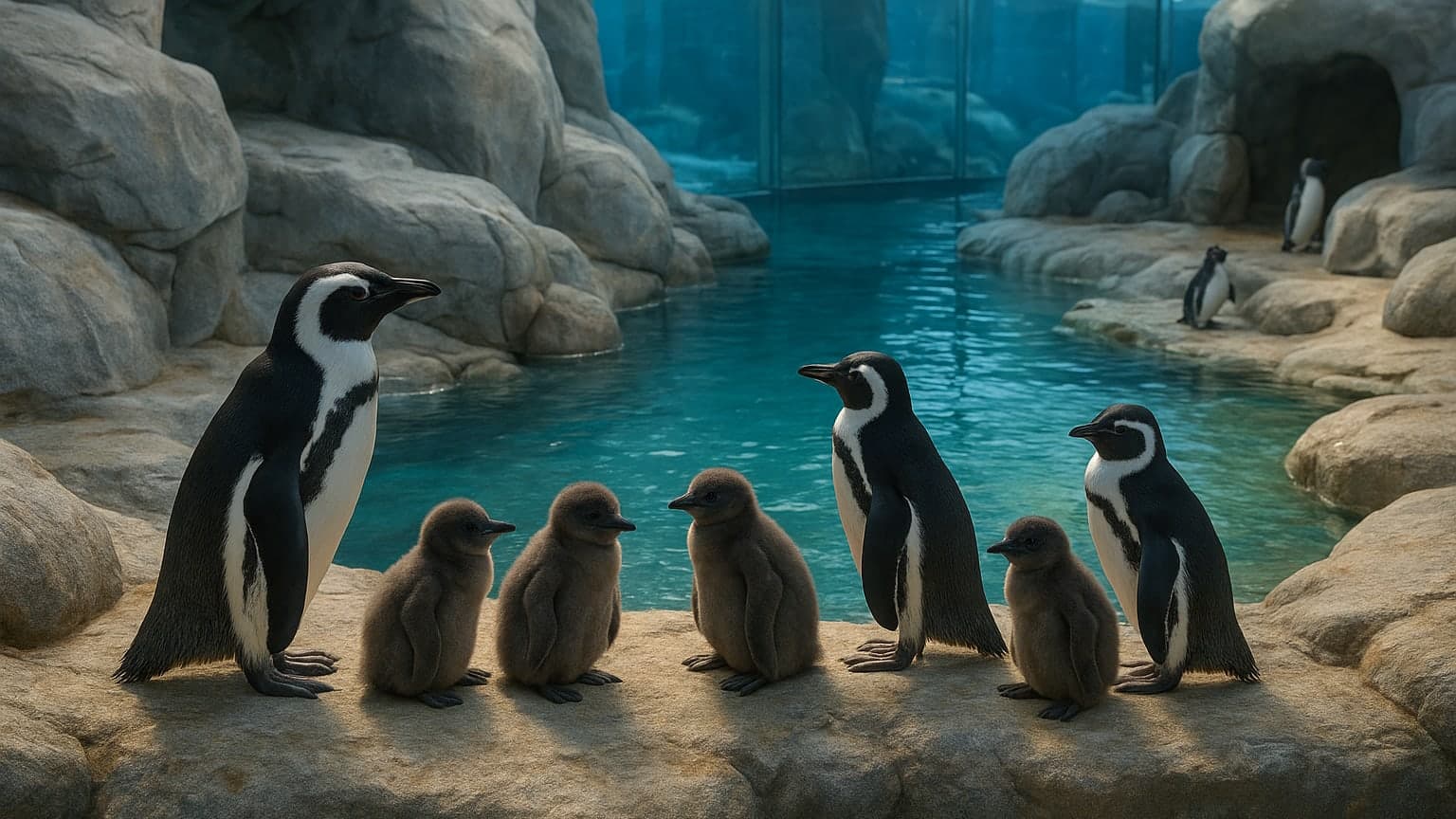 Myrtle Beach Aquarium Welcomes Seven Critically-Endangered Penguin Chicks
