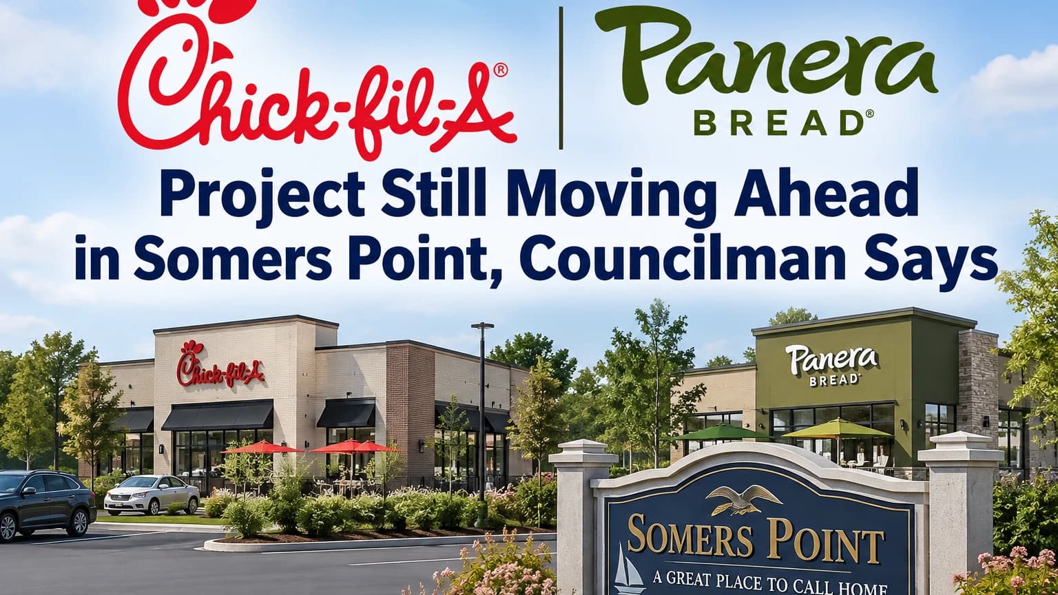 Chick-fil-A, Panera Project Still Moving Ahead in Somers Point, Councilman Says