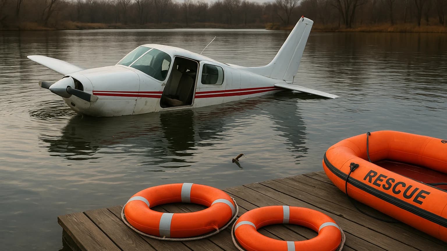 Congressman Swims to Safety After Emergency Lake Landing