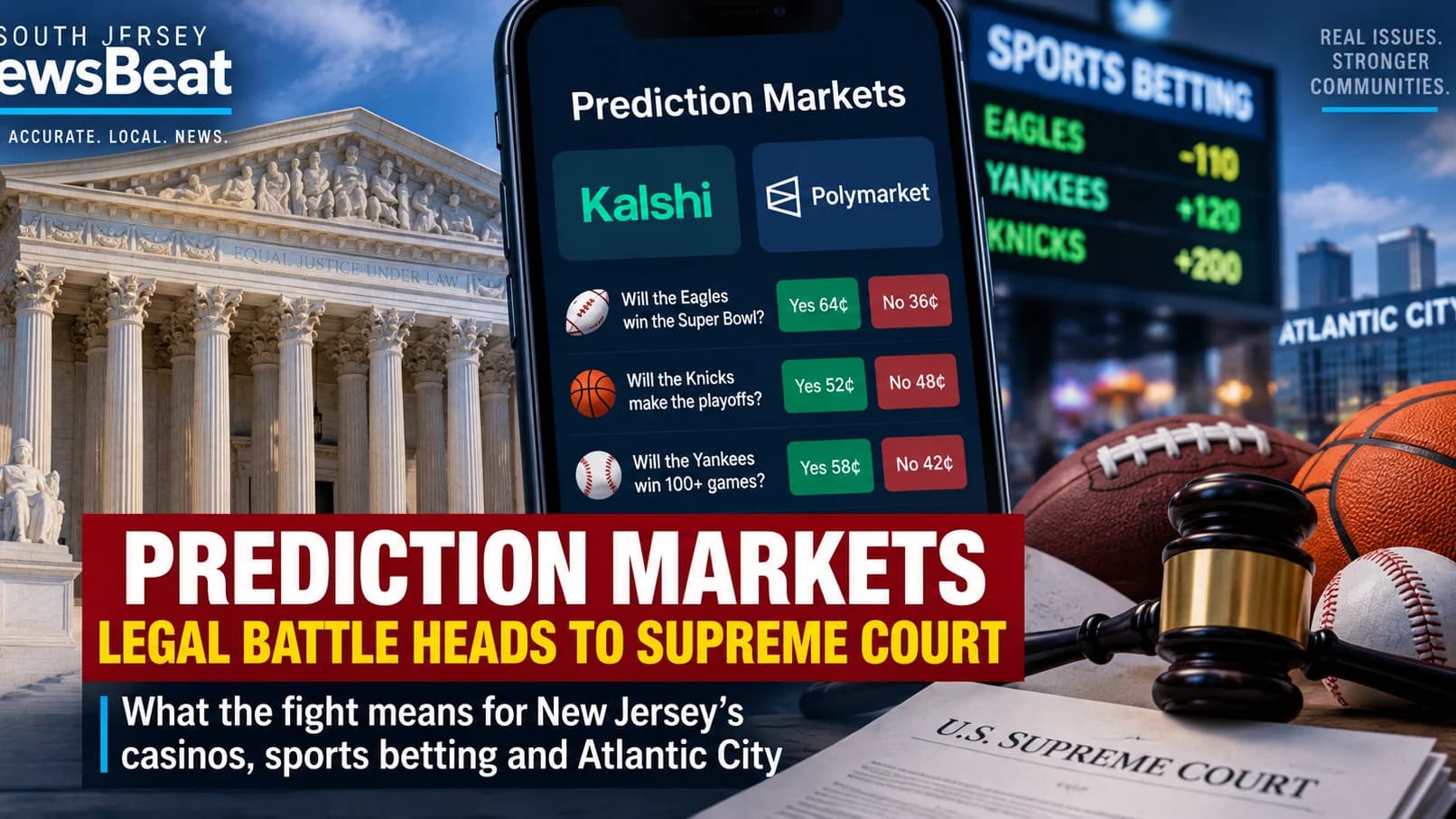 New Jersey Takes Prediction-Market Fight to Supreme Court as Casino Industry Warns of Uneven Playing Field