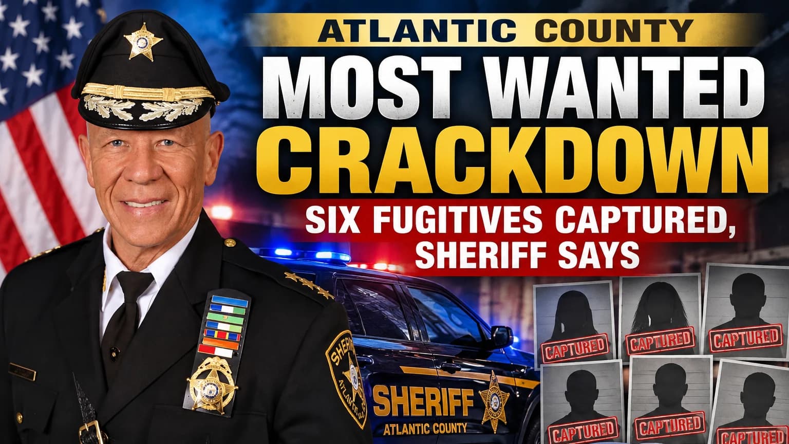 Atlantic County Sheriff Details Most Wanted Crackdown After Six Fugitives Captured