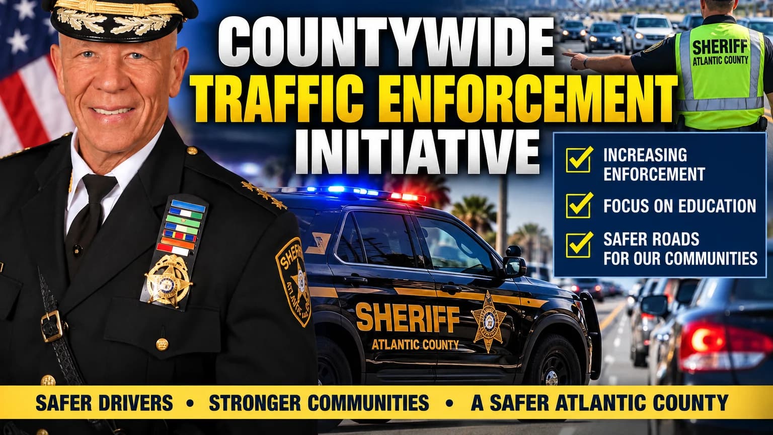 Atlantic County Sheriff Details Countywide Traffic Enforcement Initiative