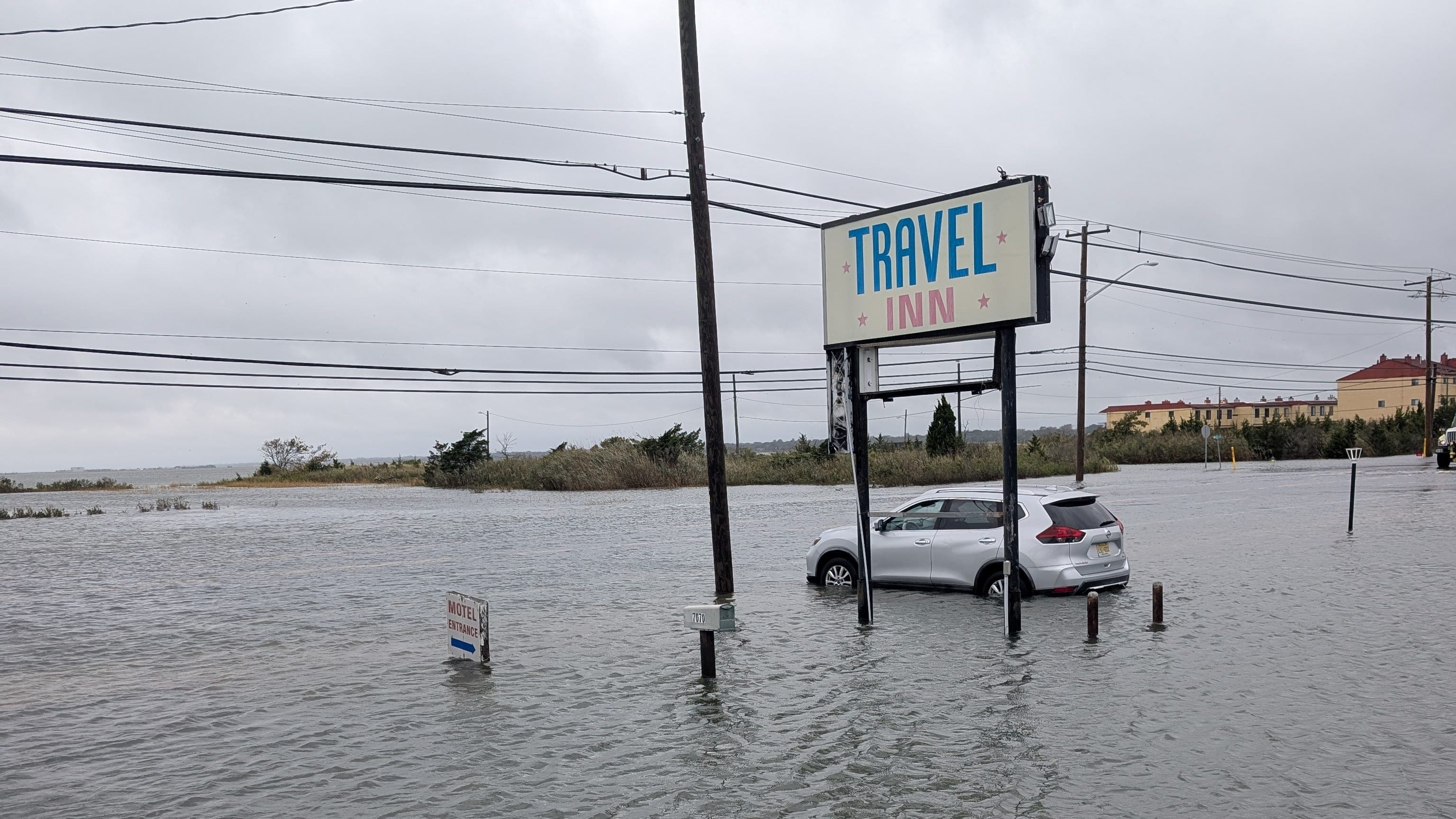 9 People, Dog Rescued From Flooded West Atlantic City Motels as Storm Pounds Area