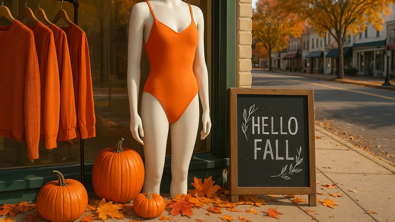 Celebrities Embrace Orange Swimwear for Halloween Season