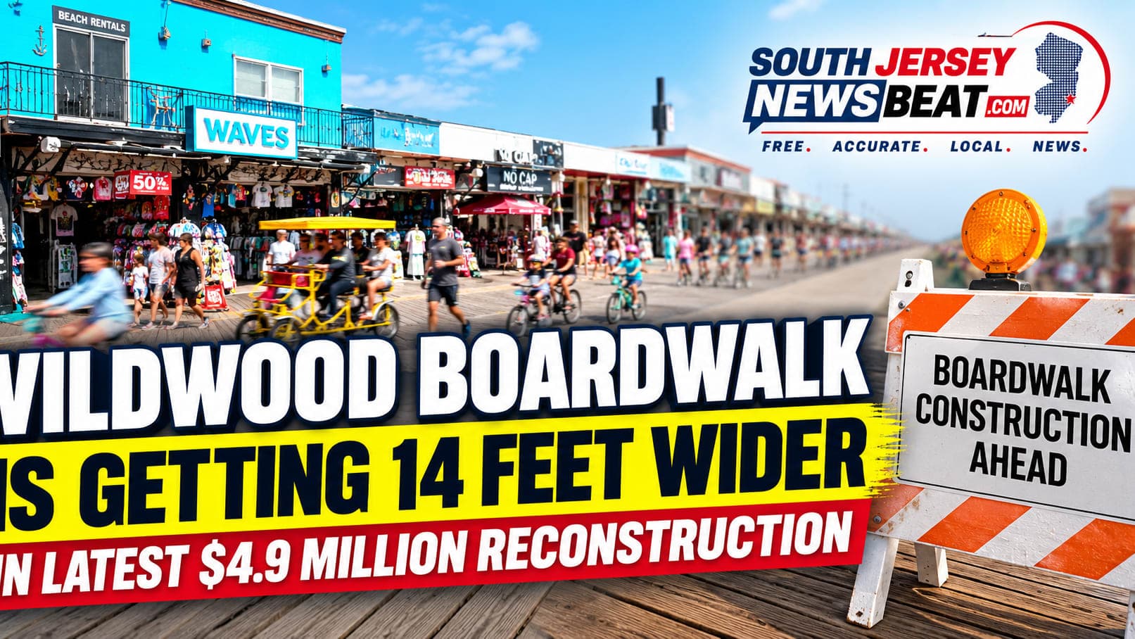 Wildwood Boardwalk Is Getting 14 Feet Wider in Latest $4.9 Million Reconstruction