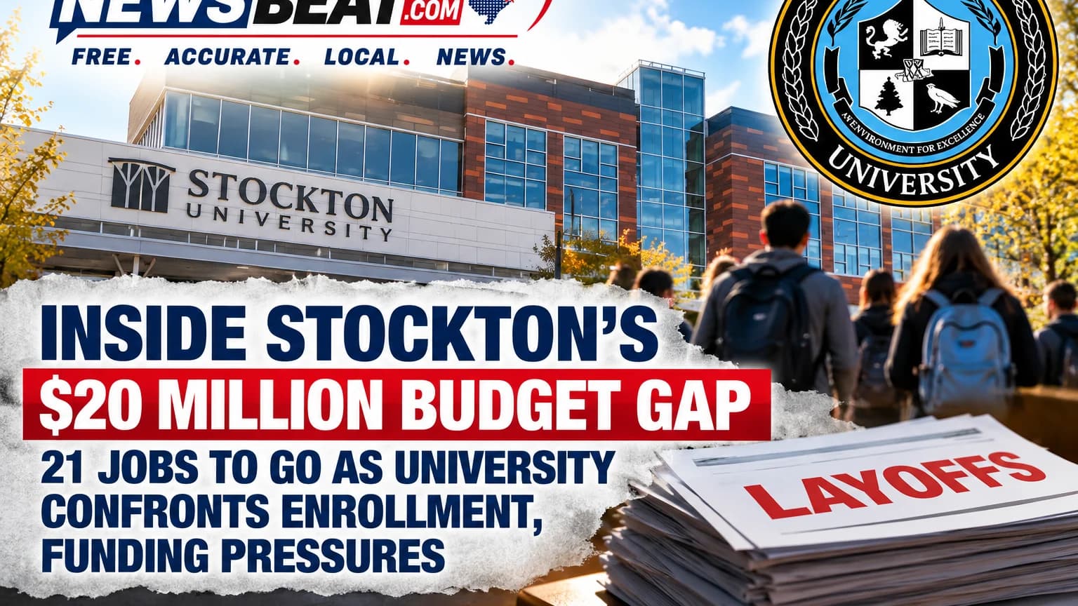 Inside Stockton’s $20 Million Budget Gap: 21 Jobs to Go as University Confronts Enrollment, Funding Pressures