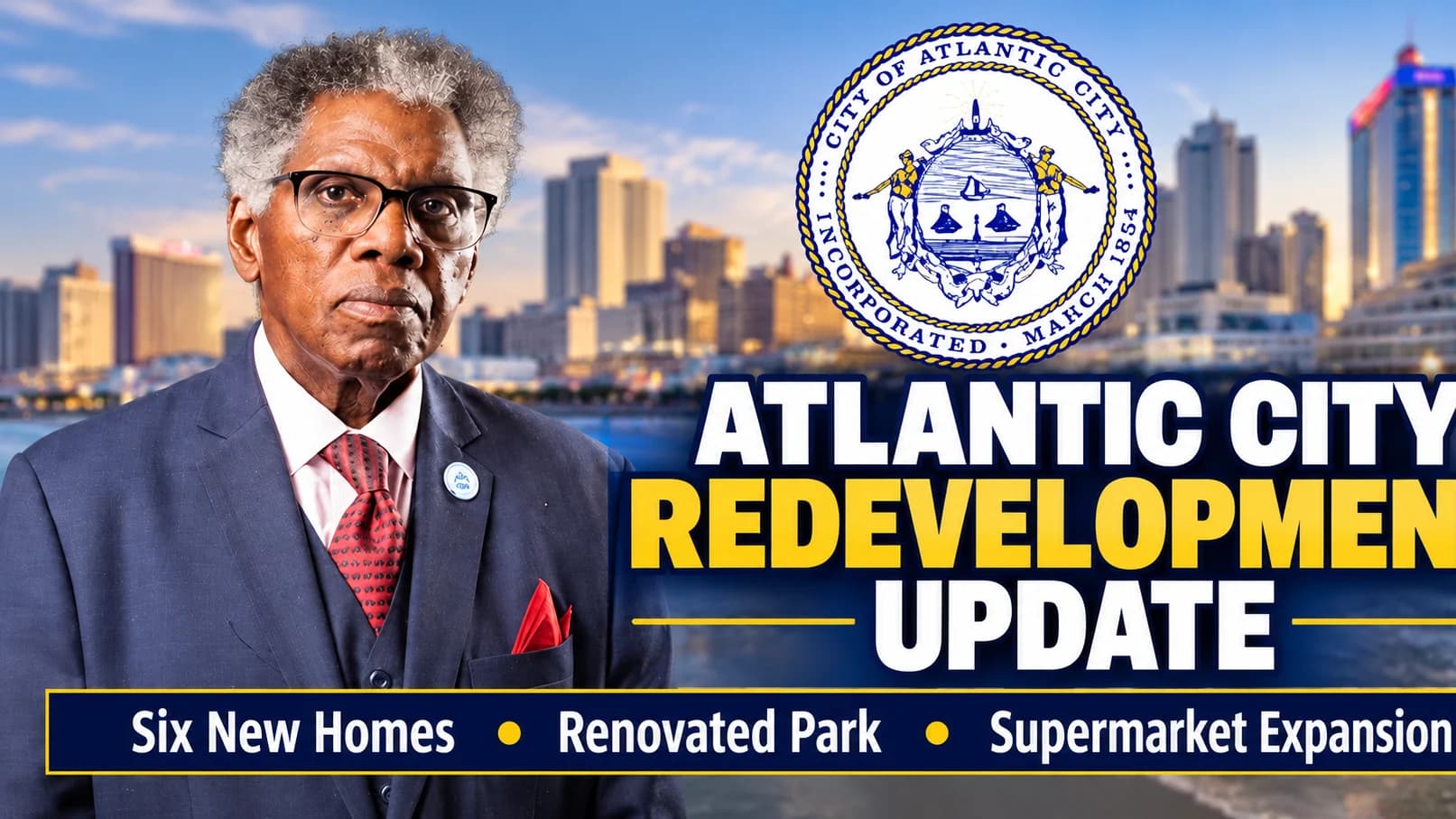 Six New Homes, Renovated Park and Supermarket Expansion: Shabazz Details Atlantic City Redevelopment Progress