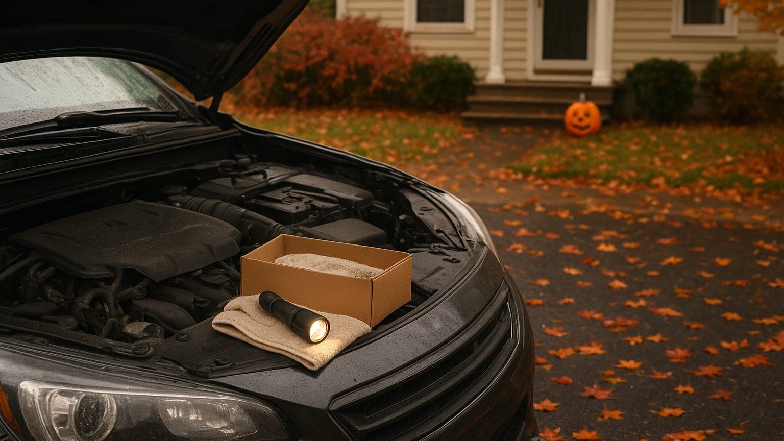 Kitten Rescued From Car Engine Becomes Halloween Anniversary Gift