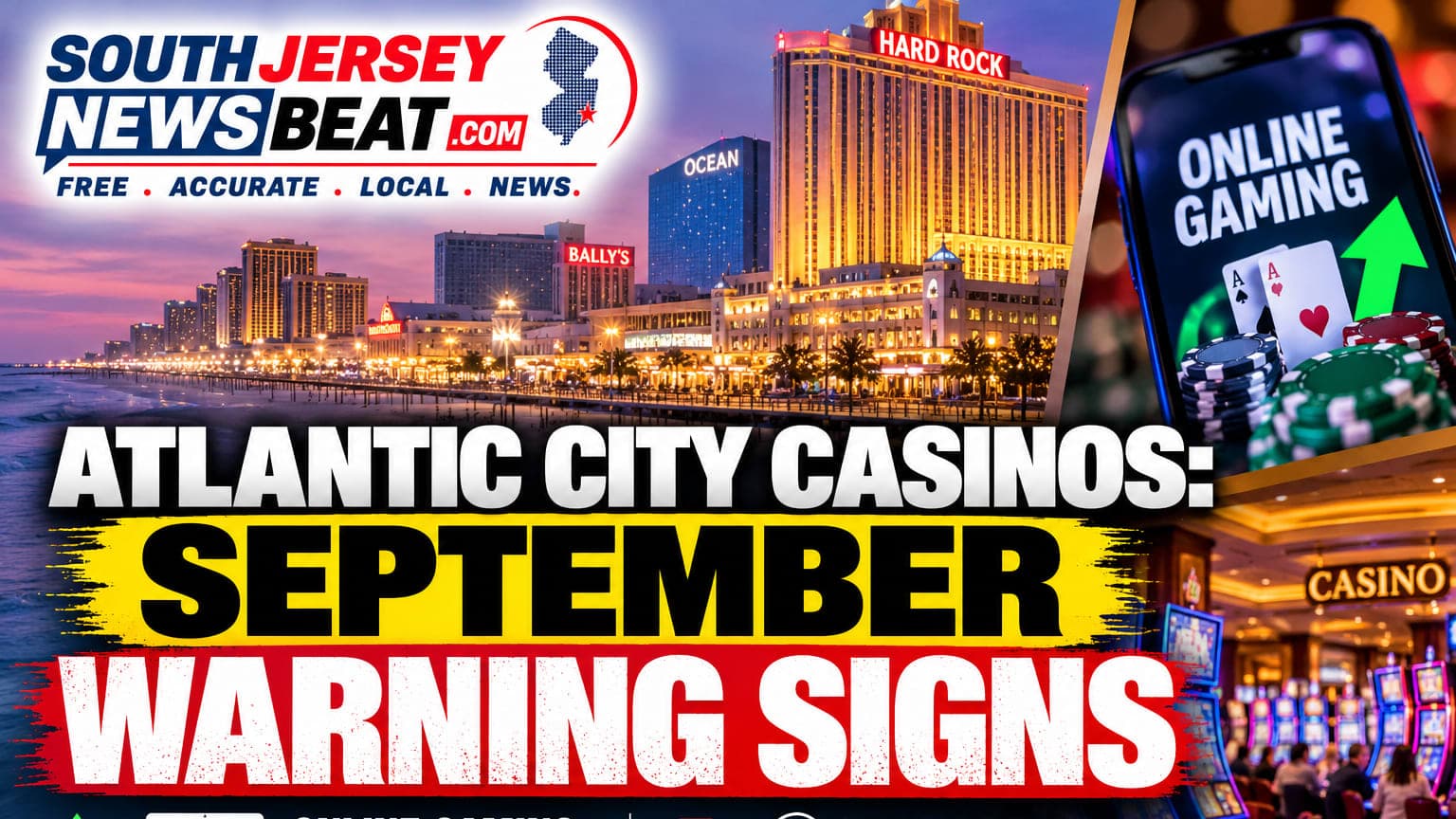 Atlantic City Casino Revenue Slips in September Despite Stronger Slot Play; Stockton Analyst Warns of Troubling Trend