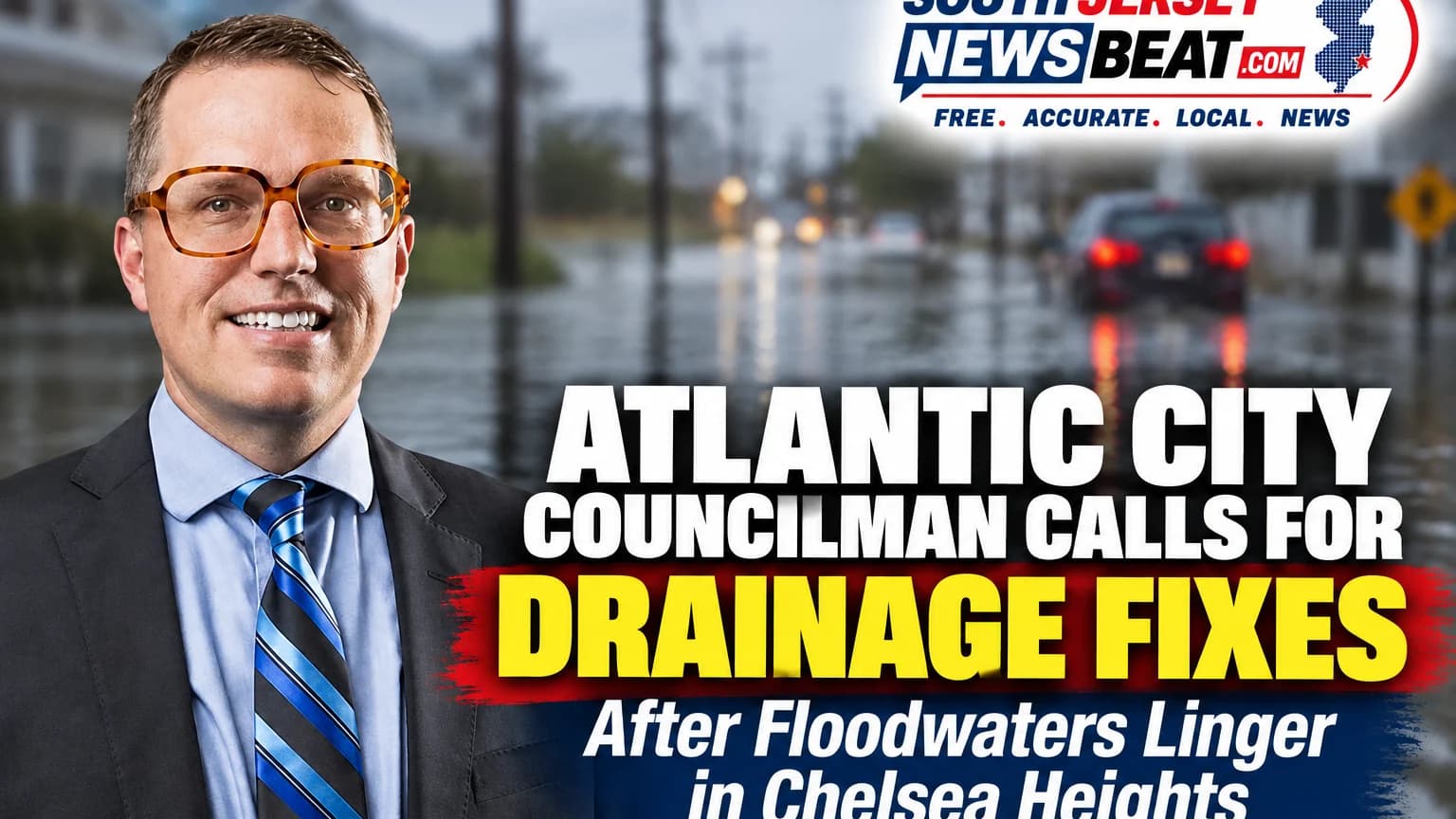 Atlantic City Councilman Calls for Drainage Fixes After Floodwaters Linger in Chelsea Heights