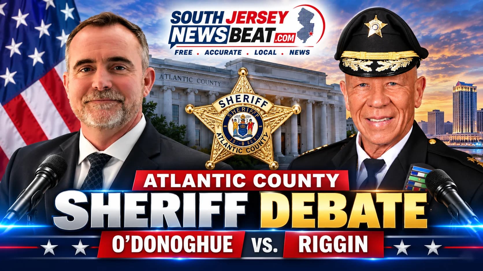 Atlantic County Sheriff Candidates Clash Over Union Allegations, Spending and Police Services in WOND Debate
