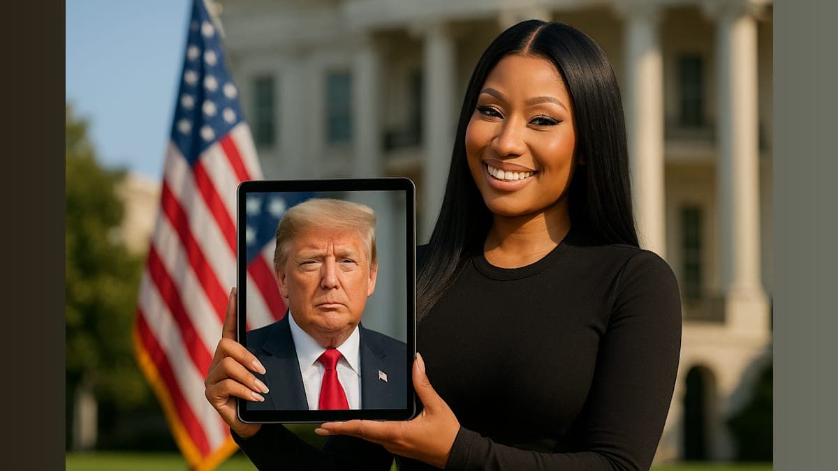 Nicki Minaj Shares AI-Generated Images with Donald Trump for Presidents' Day