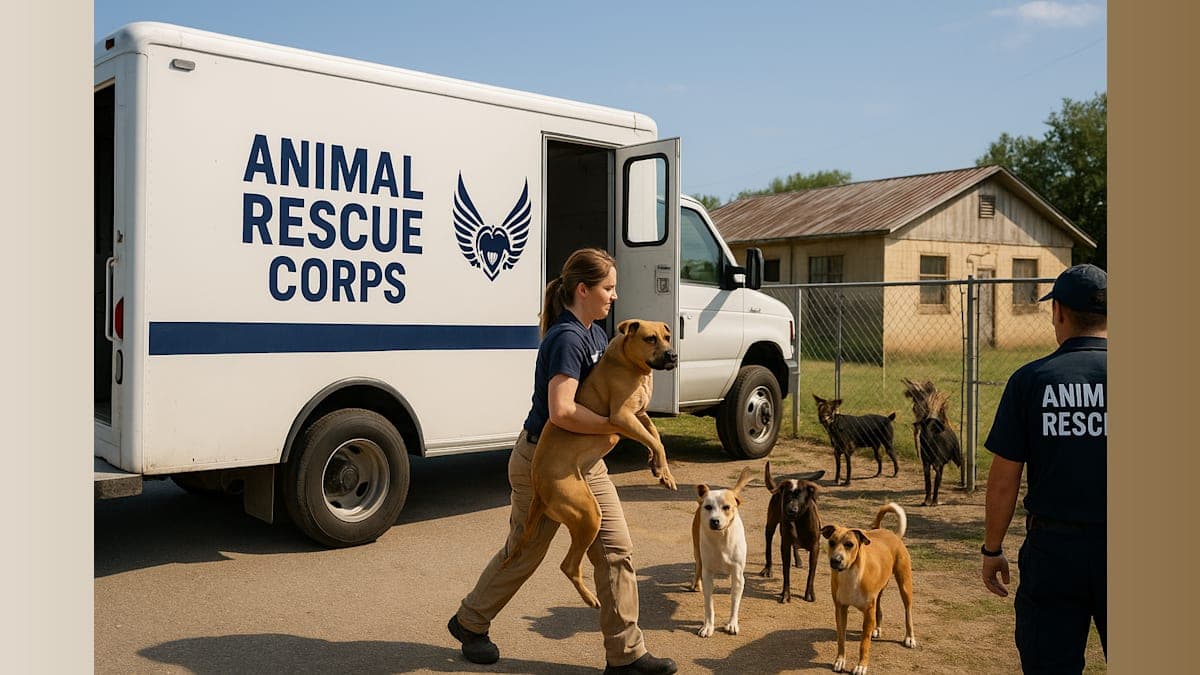 Animal Rescue Corps Saves 51 Dogs from Failed Arkansas Shelter in Major Operation