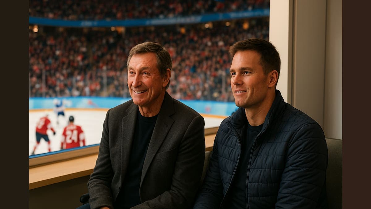Hockey and Football Legends Unite: Gretzky and Brady Share Suite at Olympic Semifinals
