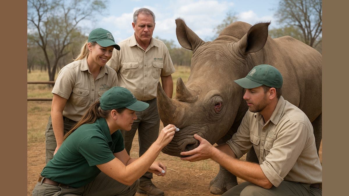Florida Zoo Team Employs Groundbreaking Approach to Save Wild Rhino in Zimbabwe