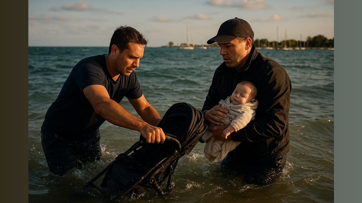 Heroic Rescue at Belmont Harbor: Two Men Save Infant Swept into Lake Michigan by Strong Winds