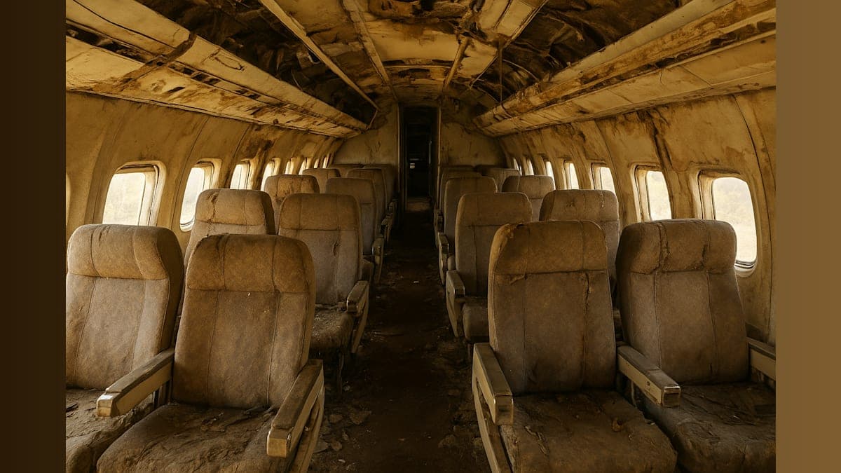 Disturbing Images Emerge from Inside Jeffrey Epstein's Abandoned Private Aircraft