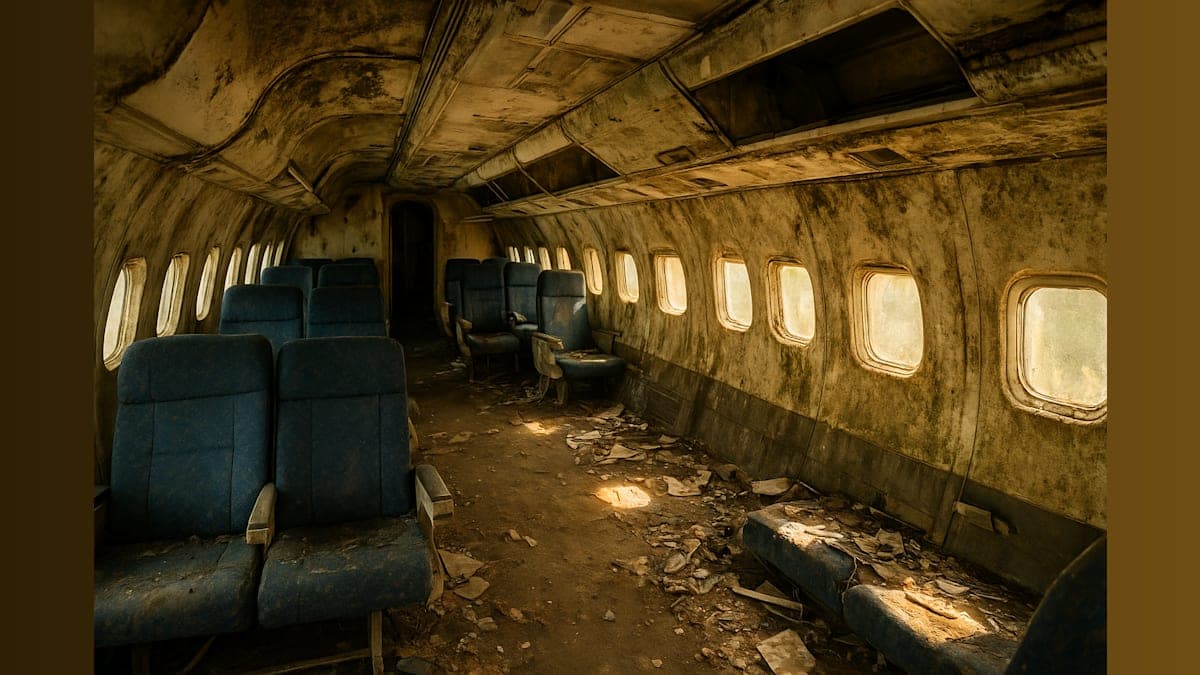 Disturbing Images Emerge from Inside Jeffrey Epstein's Abandoned Private Aircraft