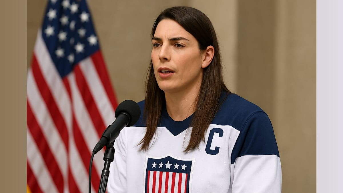 U.S. Women's Hockey Captain Hilary Knight Addresses Controversy Over Men's Team Trump Call