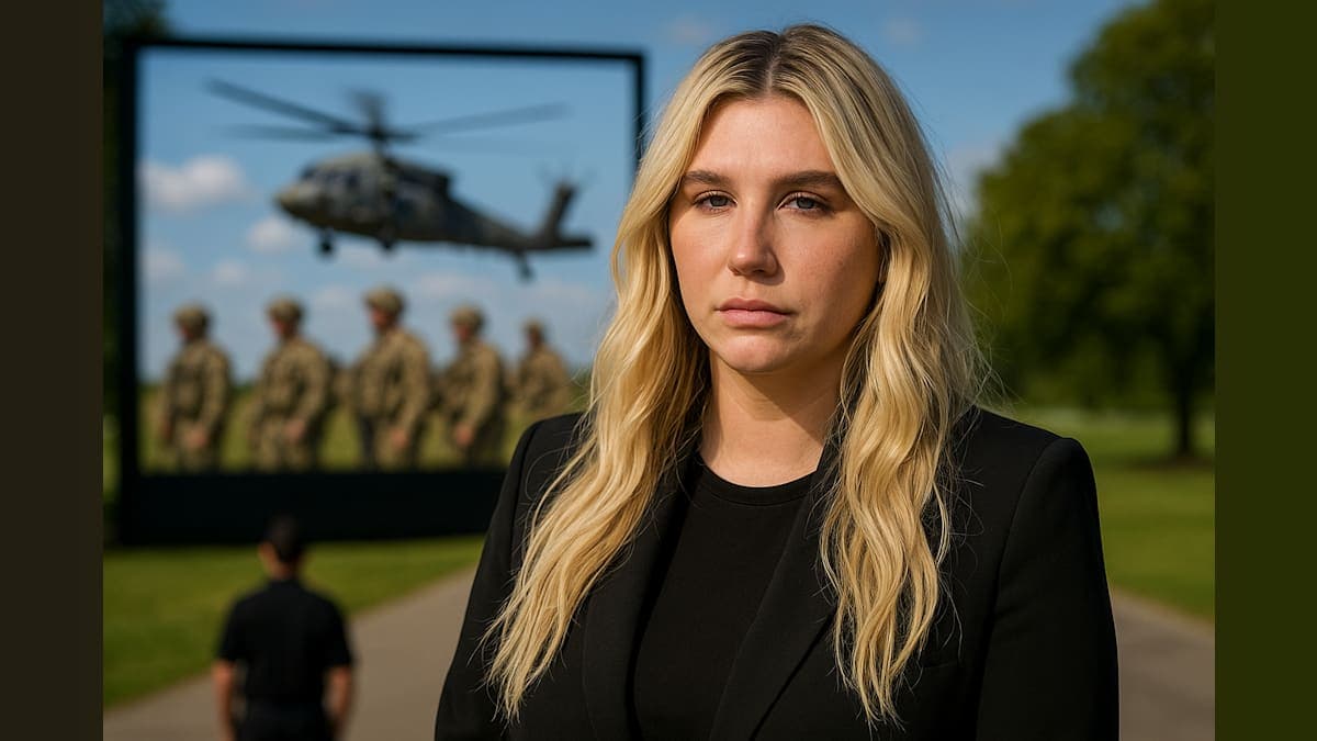 Pop Star Kesha Condemns White House Use of Her Music in Military Video