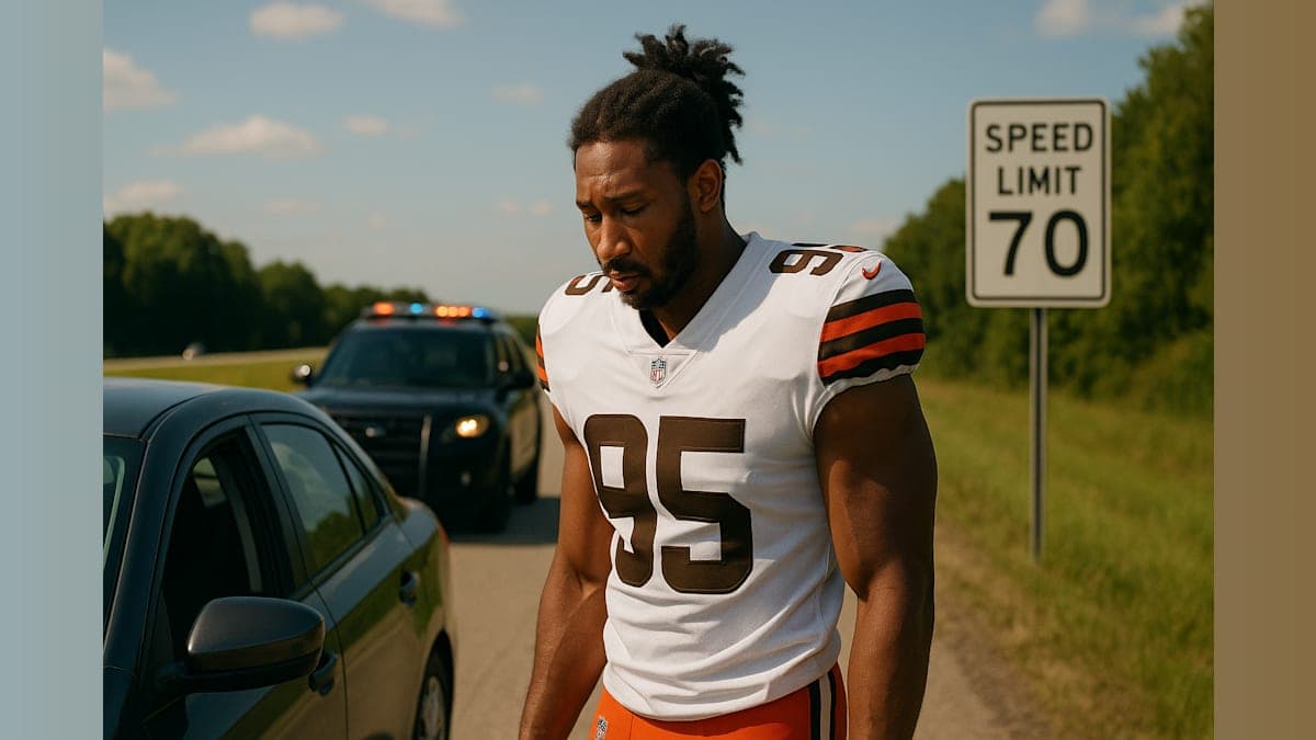 Cleveland Browns Star Myles Garrett Cited for Speeding on Ohio Highway
