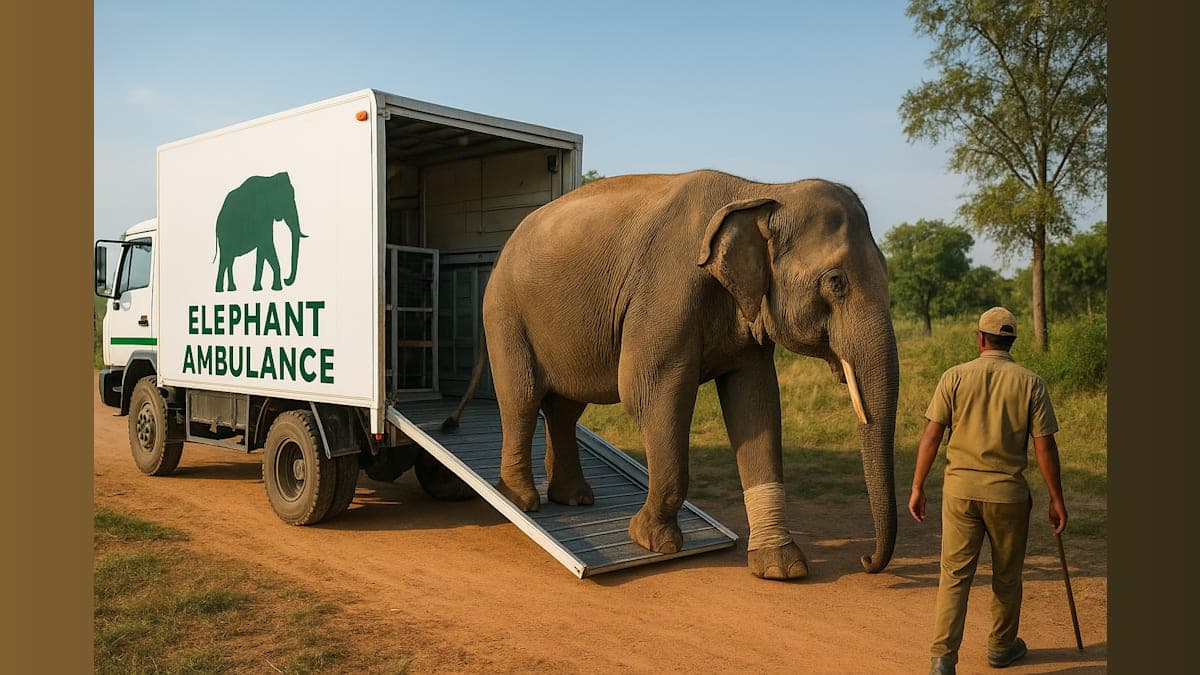 Groundbreaking Elephant Ambulance Completes First Rescue Mission in India