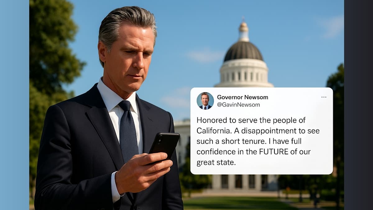 California Governor Newsom Responds to Homeland Security Secretary's Dismissal with Social Media Post