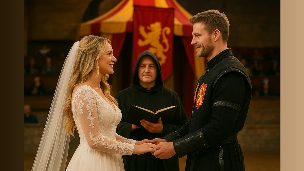 Hallmark Star Hunter King Marries at Medieval Times