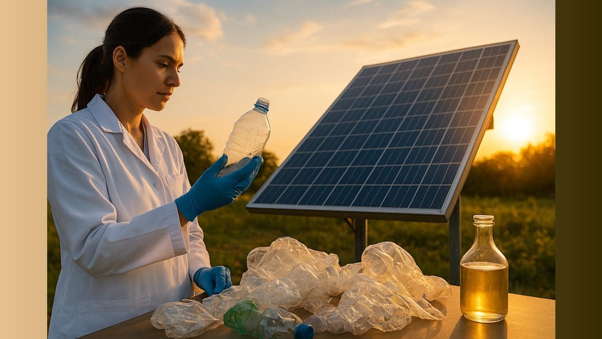 Scientists Convert Plastic Waste into Vinegar Using Sunlight