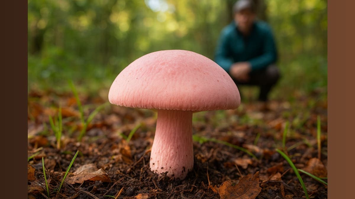 Rare Pink Fungus Found in England Marks British First