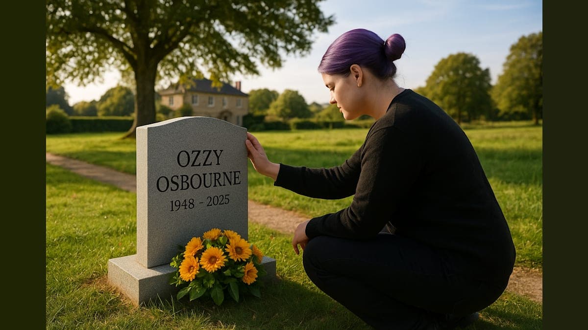 Kelly Osbourne Shares Emotional Visit to Father's Gravesite