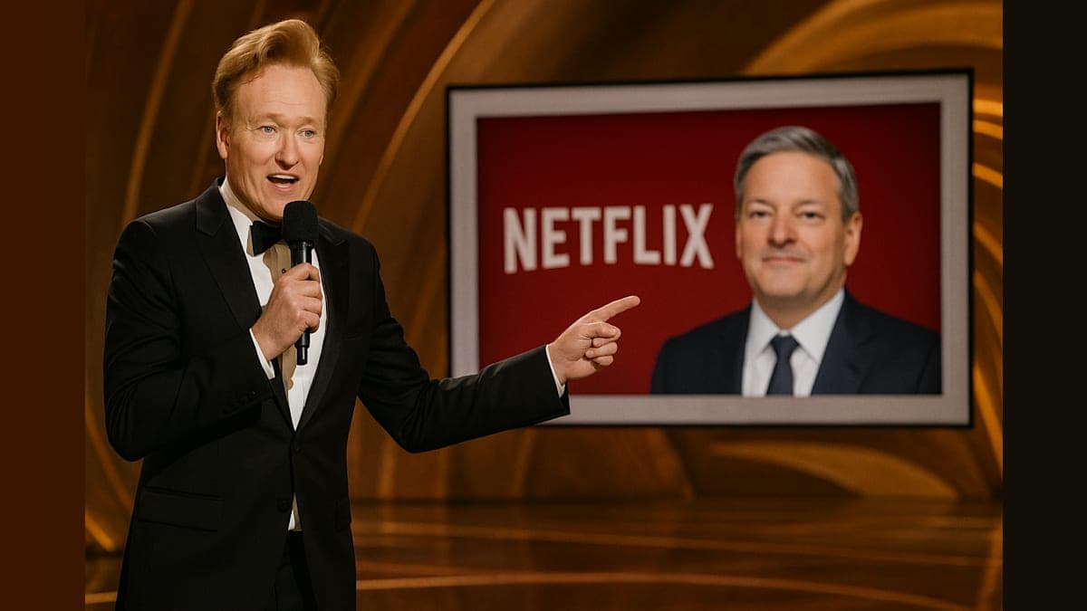 Conan O'Brien Roasts Netflix Executive During Oscars Hosting Debut
