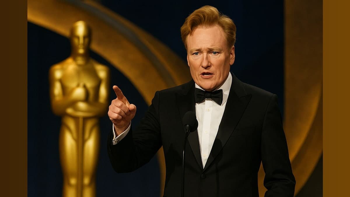 Conan O'Brien Delivers Sharp Political Jabs at Oscars