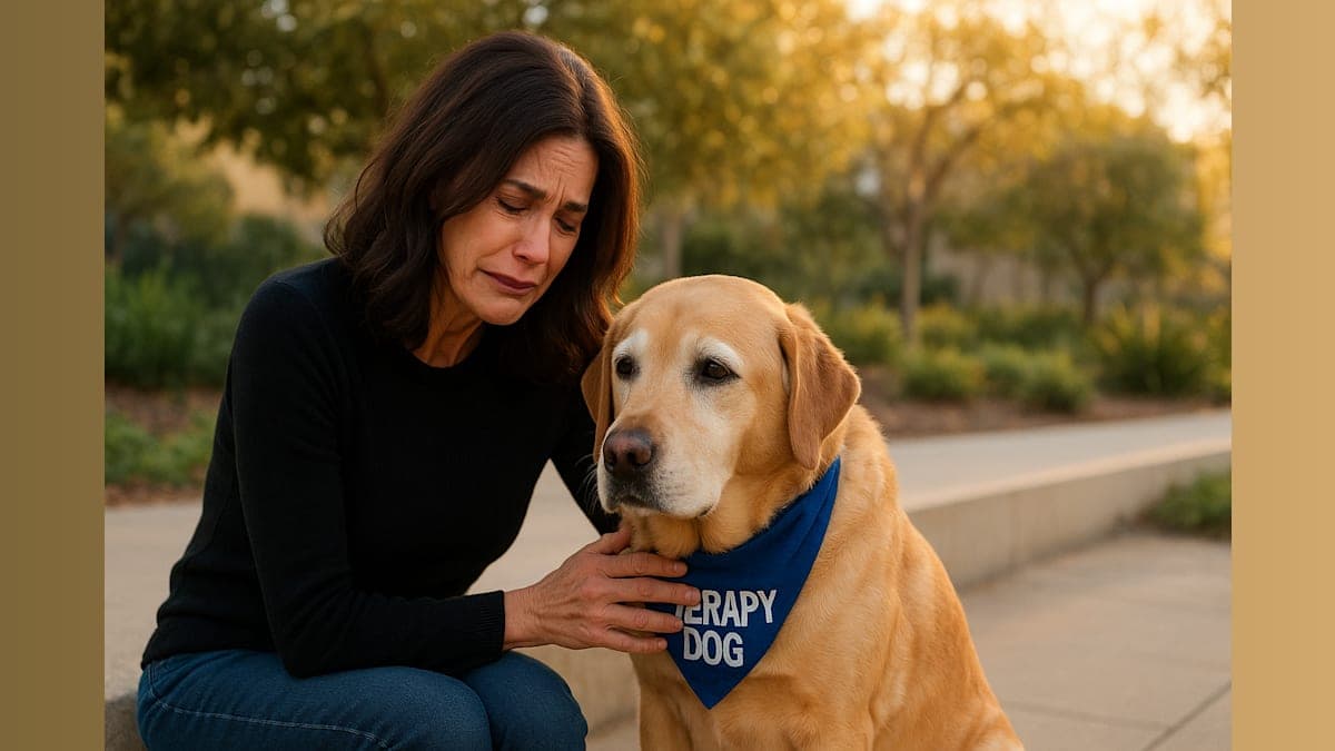 Actress Teri Hatcher Mourns Beloved Therapy Dog Pumpkin