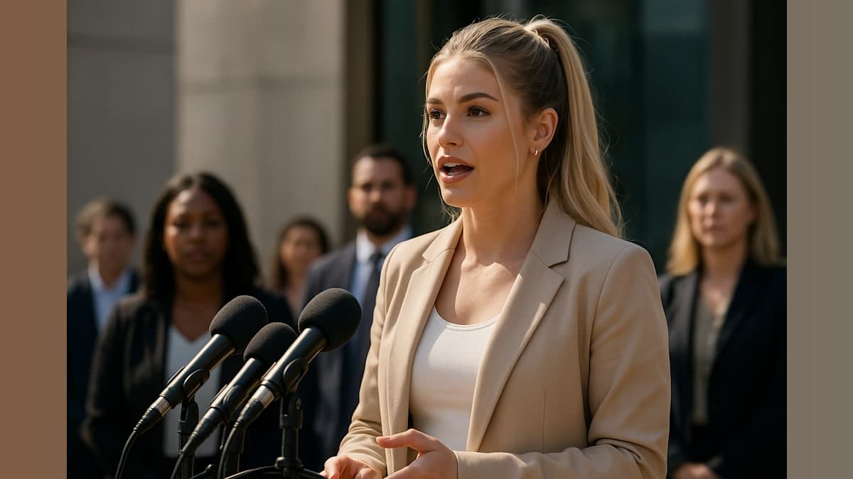 Reality Star Addresses Abuse Allegations at Press Event