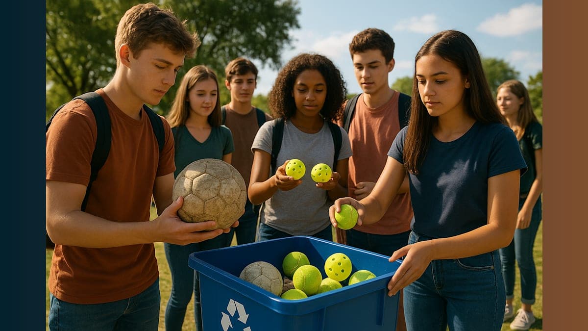 High Schoolers Launch Recycling Initiative for Discarded Sports Balls