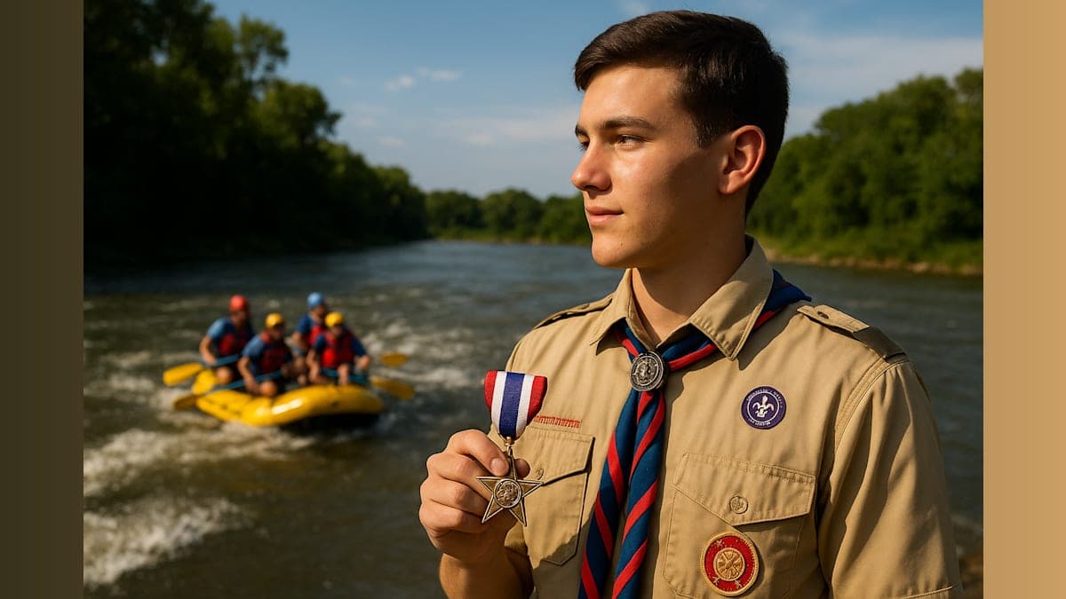 Houston Teen Receives Rare Honor for Whitewater Rescue