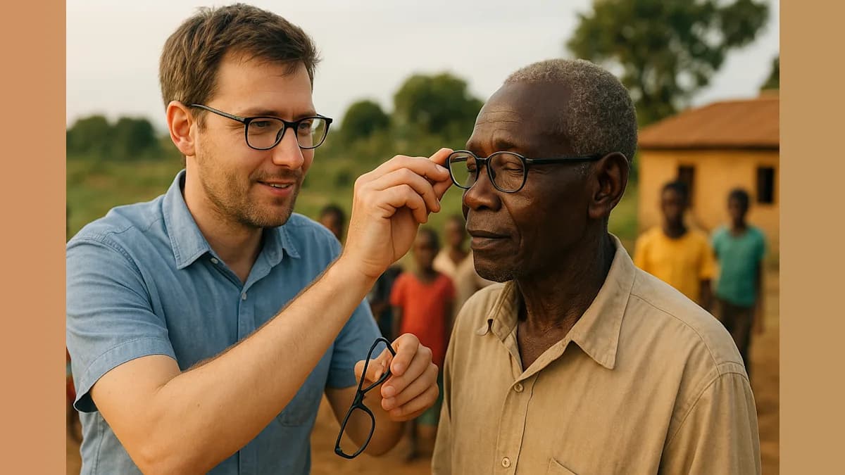 German Teacher's $1 Glasses Transform Lives Globally