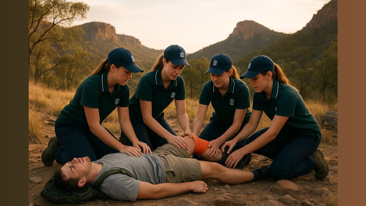 High School Students Rescue Injured Hiker Using Practiced Skills