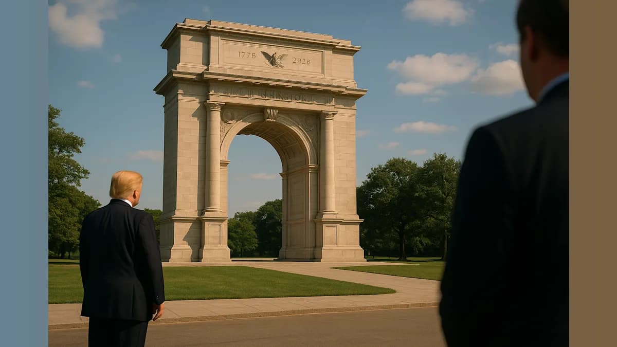 Trump Proposes Triumphal Arch for Nation's 250th Anniversary