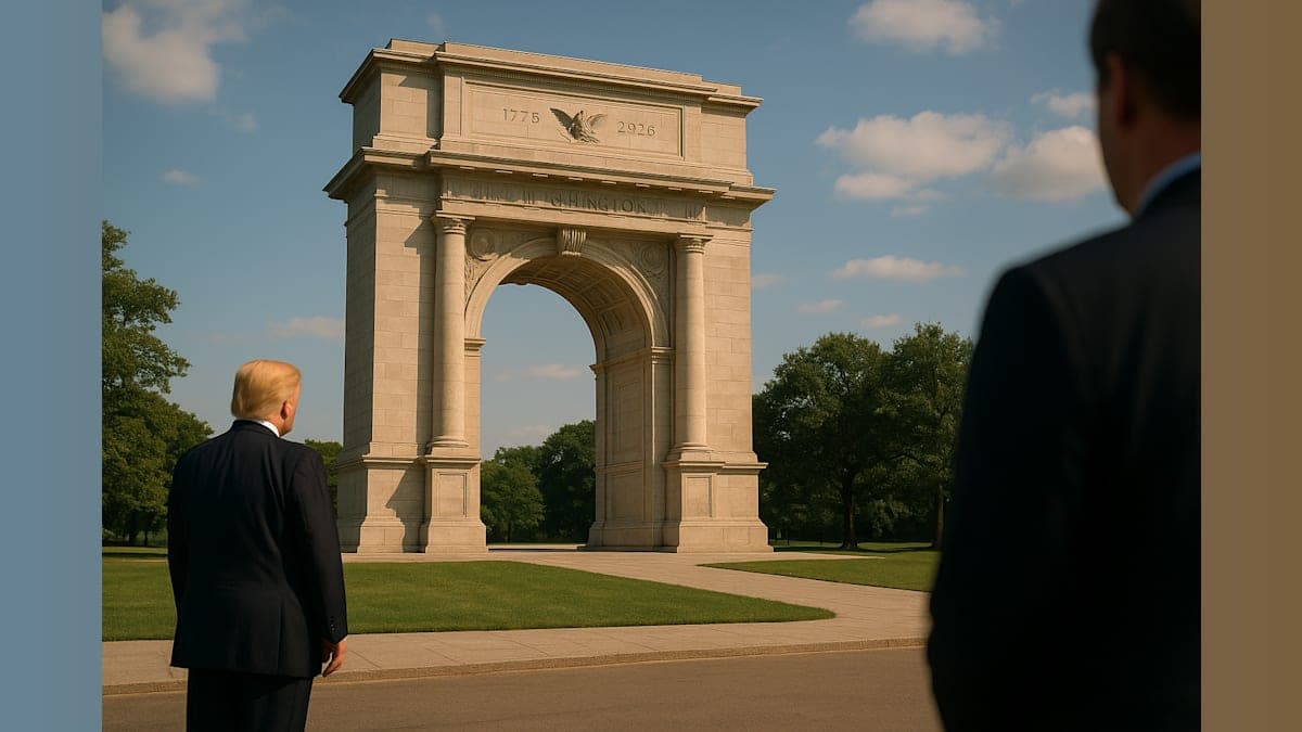 Trump Proposes Triumphal Arch for Nation's 250th Anniversary