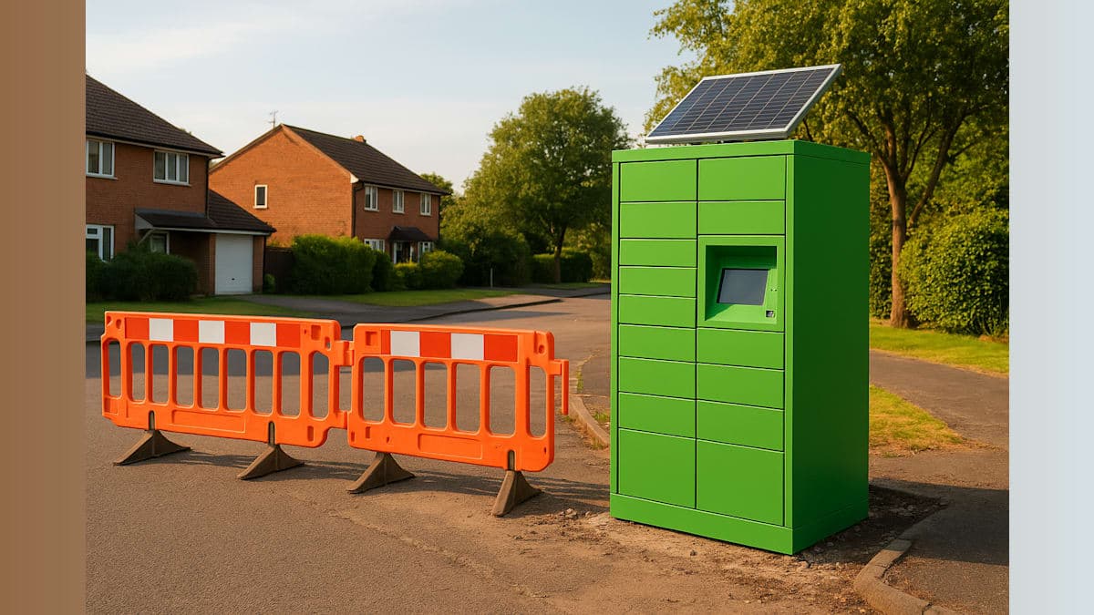 Bright Green Parcel Locker Removed After Neighborhood Outcry