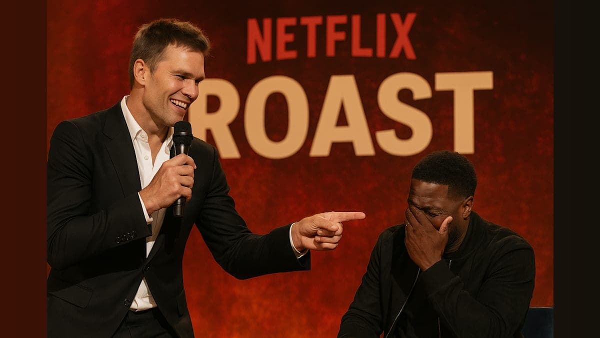 Tom Brady Roasts Kevin Hart at Netflix Comedy Event